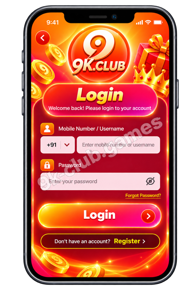 9K CLUB Login